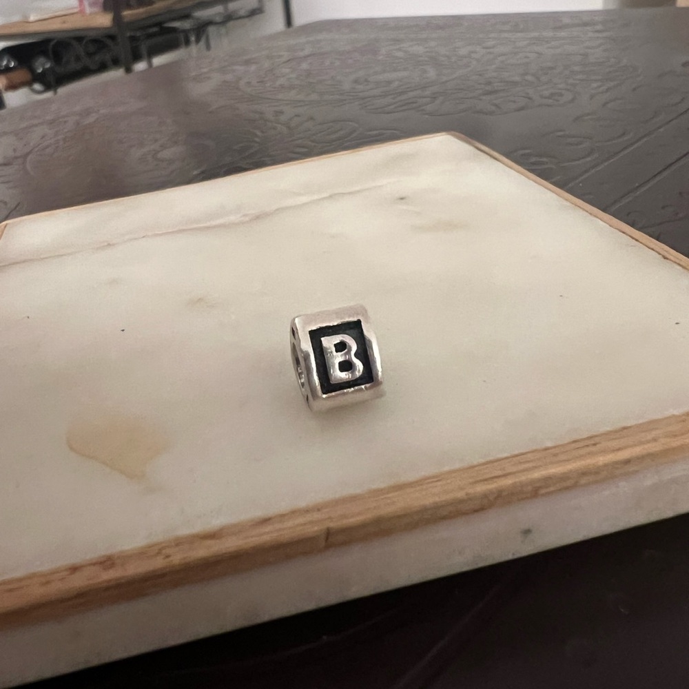 Pandora ‘B’ Block Charm